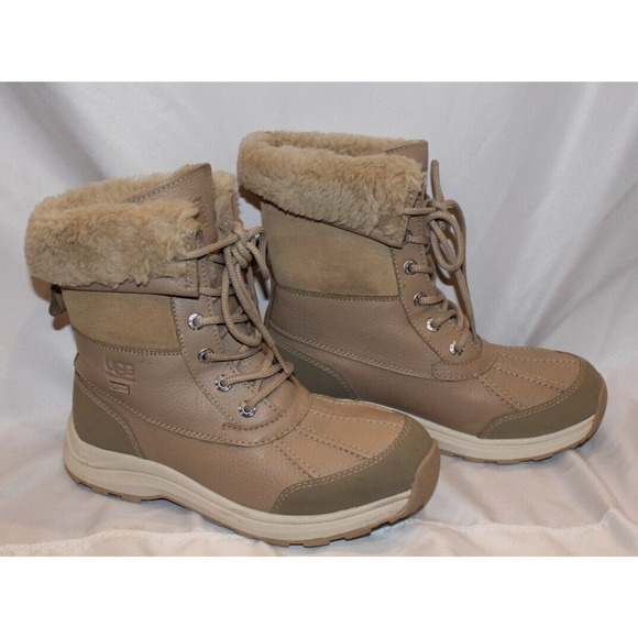 NEW UGG Women's‎ ADIRONDACK III Leather Winter Waterproof Boots MDSD BEIGE - Picture 5 of 11